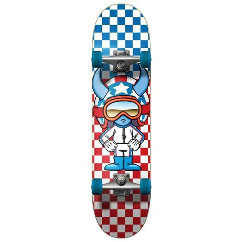 Speed Demons Stars Factory Checks 8 (Red White Blue) deck