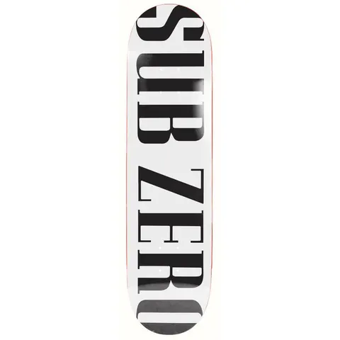 Sub Zero Real Life Screenprinted White deck