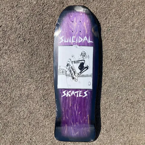 Suicidal Skates Pool Skater (Purple Stain / Black Fade) deck