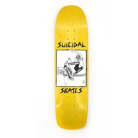 Suicidal Skates Pool Skater (Yellow Stain) deck