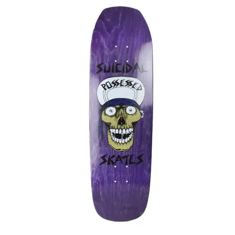 Suicidal Skates Punk Skull (Purple Stain) deck