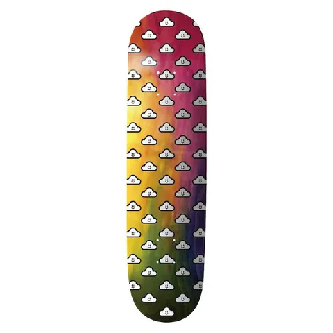 Thank You Woodgrain Good Clouds (Tie Dye) deck