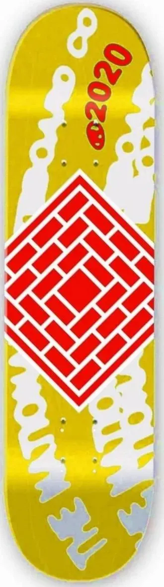 The National Logo Whirl (Yellow Stain) deck