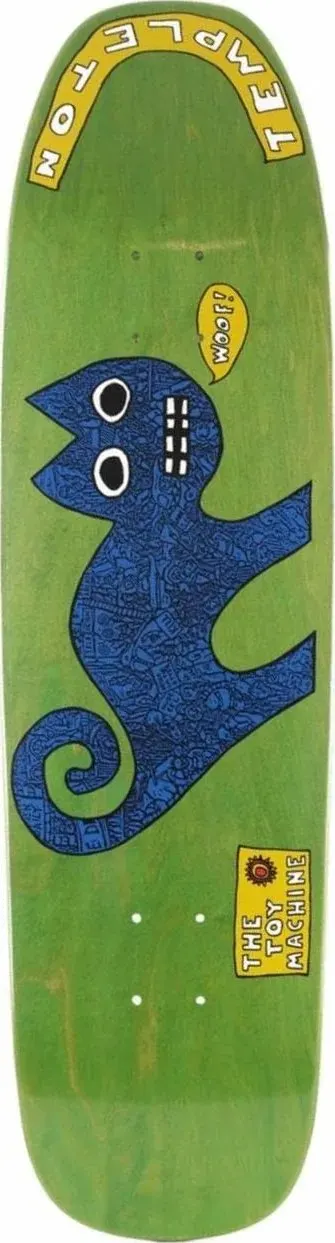 Toy Machine Templeton Cat (Green Stain) deck