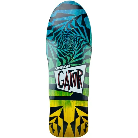 Vision Street Wear Vision Gator II Two Tone Blue/Yellow Stain deck