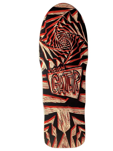 Vision Street Wear Vision Gator II -Woodcut Art by Sean Starwars deck