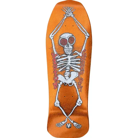 Vision Street Wear Vision Groholski Skeleton Orange Scratch deck