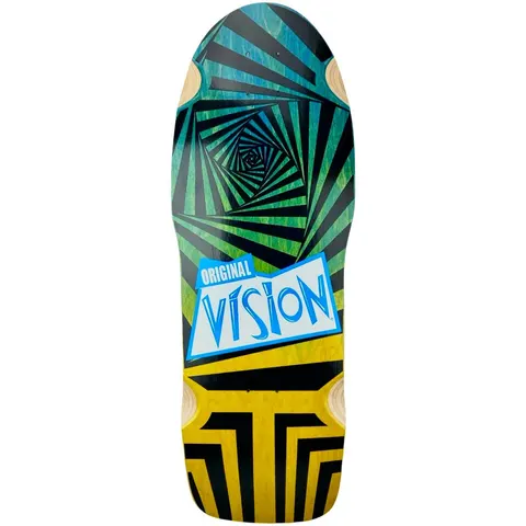 Vision Street Wear Vision Original Two Tone Blue/Yellow Stain deck