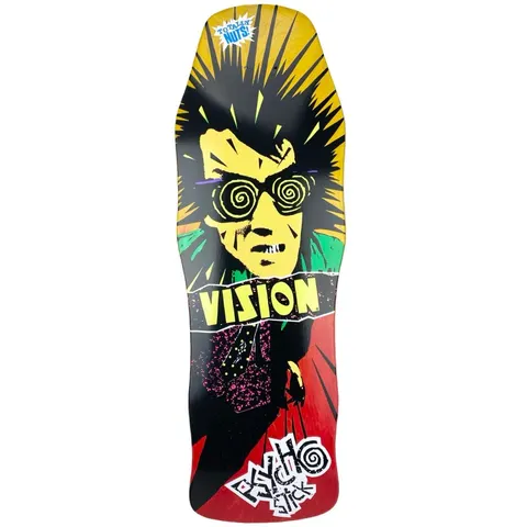 Vision Street Wear Vision Psycho Stick Two Tone Yellow/Red Stain deck