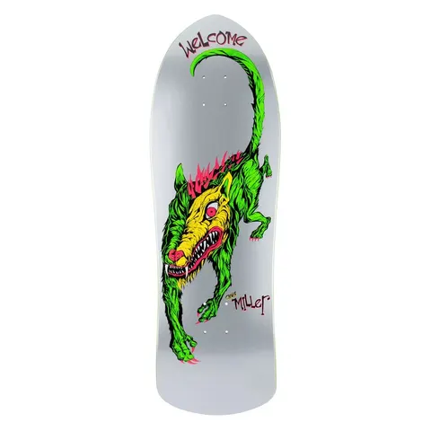 Welcome Miller Beast on Crossbone 10 (Metalic Silver) deck