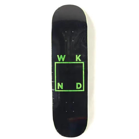 WKND Logo (Black, Green) deck