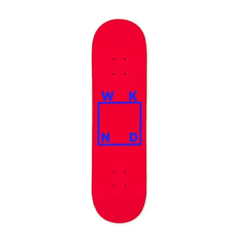 WKND LogoSkateboard Red/Blue deck