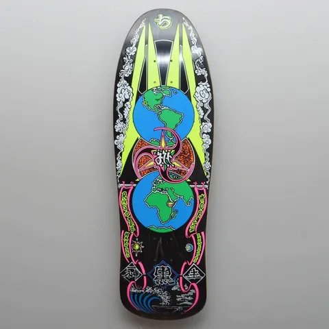 World Industries Jef Hartsel Globes (Black Stain) deck