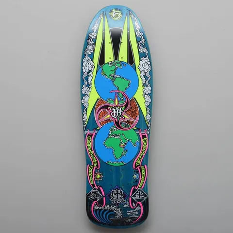 World Industries Jef Hartsel Globes (Blue Stain) deck