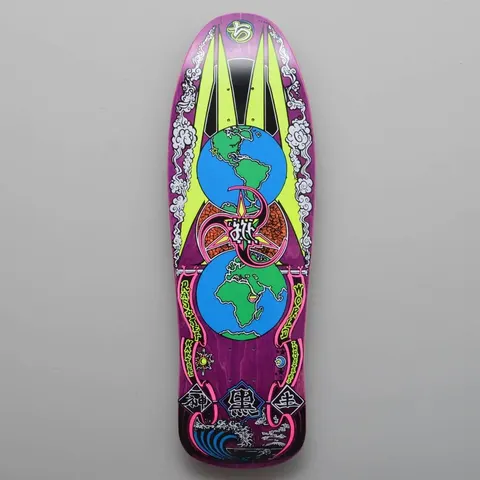 World Industries Jef Hartsel Globes (Purple Stain) deck