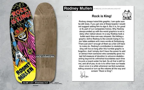 World Industries Rock Is King! deck