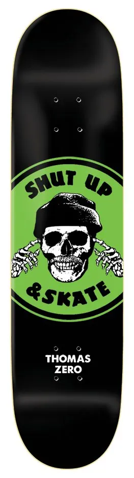 Zero Jamie Thomas Shut Up & Skate (Green) deck