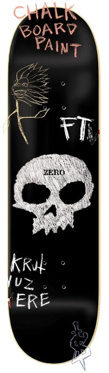 Zero Single Chalk Board Skull deck