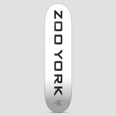 Zoo York 8 OG 95 Logo Block (White / Black / Grey) deck