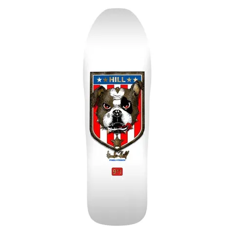 Powell Peralta Frankie Hill Pro Bulldog White deck