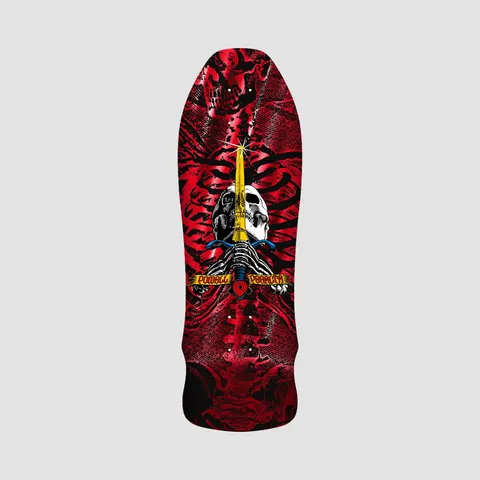 Powell Peralta Geegah Skull & Sword Red Foil deck