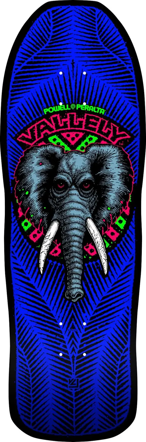 Powell Peralta Mike Vallely Elephant Classic Blacklight - 30 x 9.85 deck