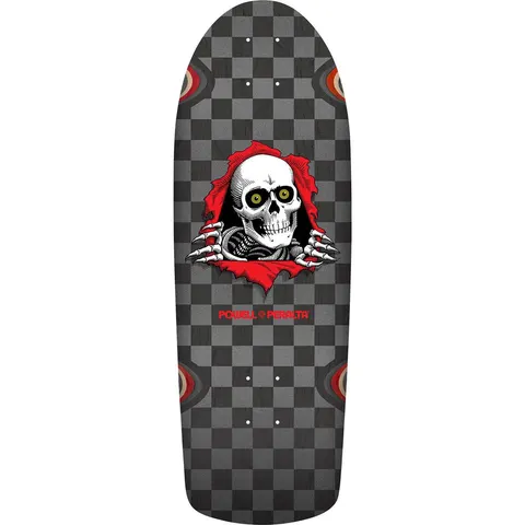 Powell Peralta OG Ripper Checker Silver/Black Stain deck
