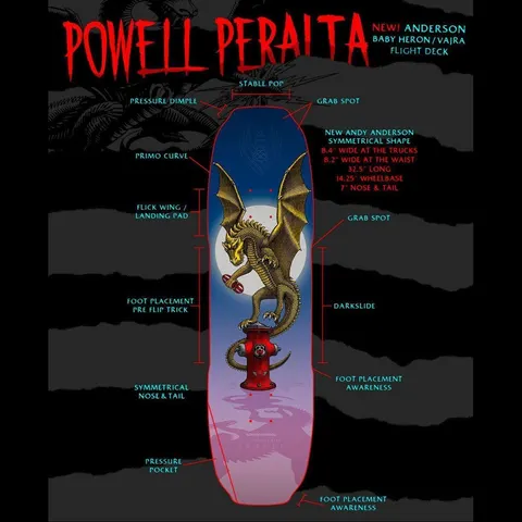 Powell Peralta Pro Andy Anderson Baby Heron (Vajra) FLIGHT deck