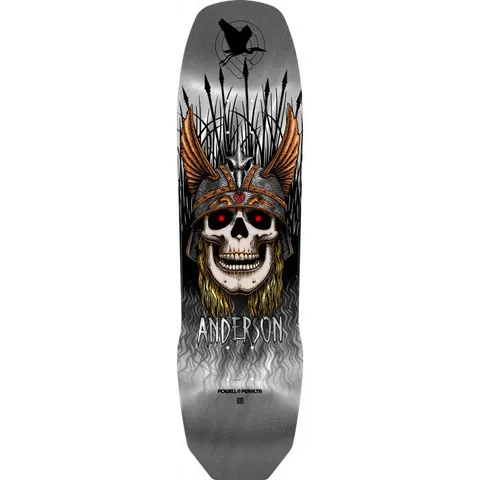 Powell Peralta Pro Andy Anderson Heron 7-Ply Maple Silver Foil deck