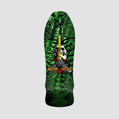 Powell Peralta Skull and Sword Green - Shape 248 deck