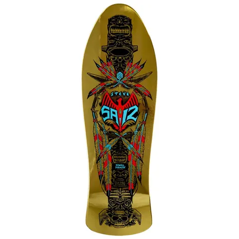 Powell Peralta Steve Saiz Totem Gold Foil deck
