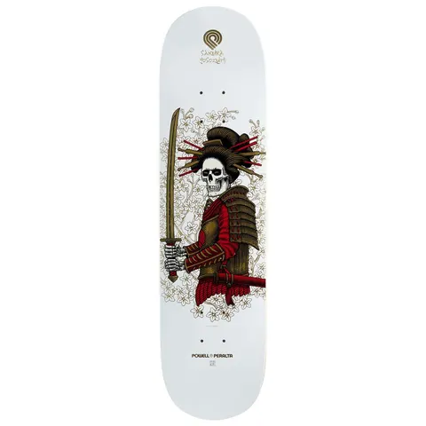 Powell Peralta Sakura Yosozumi Onna-Bugeisha - White / Gold Foil - Shape 248 deck