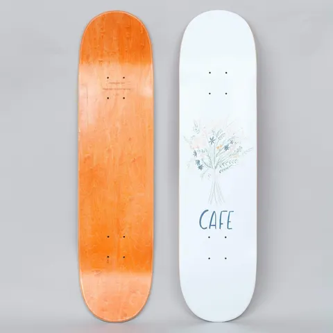 Skateboard Cafe Bouquet White deck