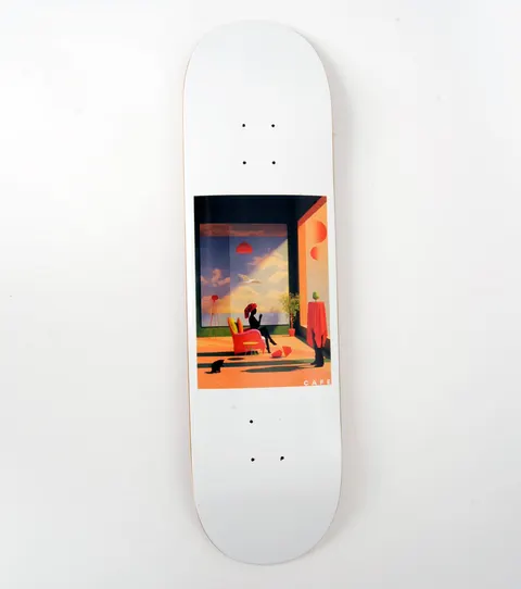 Skateboard Cafe Dawn White deck