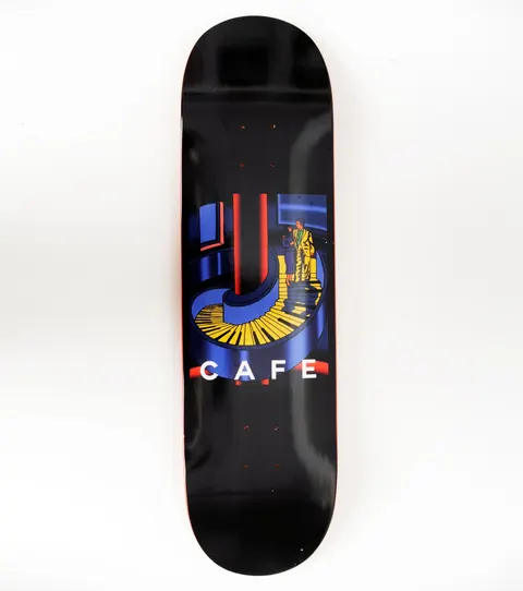 Skateboard Cafe Piano Staircase Black deck