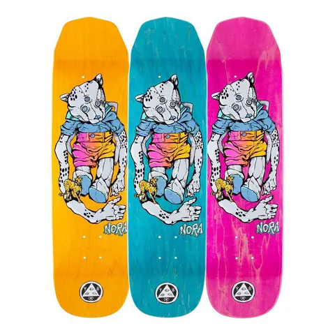 Welcome Nora Vasconcellos Teddy on Wicked Princess - Grey/Various Stains - 8.125 deck