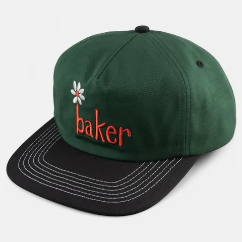 Baker Daisy Snapback Green/Black deck