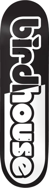 Birdhouse Bias (Black/White) 8 Logo deck
