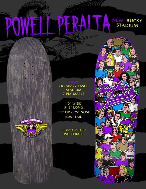 Powell Peralta Bucky Lasek Stadium Purple deck
