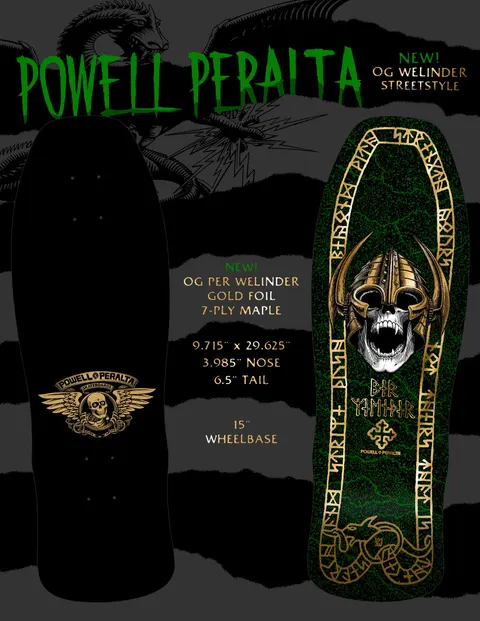 Powell Peralta Welinder Streetstyle Gold Foil deck