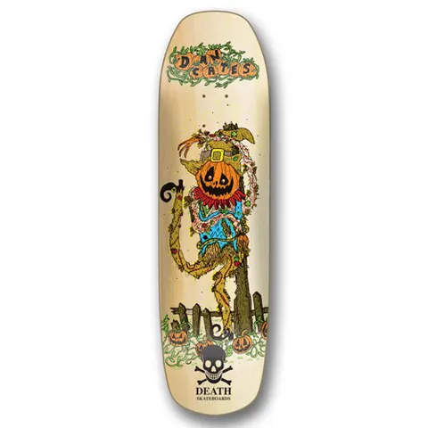 Death Skateboards Death Dan Cates Pumpkin Square Nose 9 Pool - Death Skateboards deck