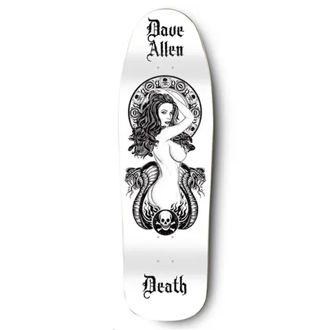 Death Skateboards Death Dave Allen Medusa White Pool - Death Skateboards deck