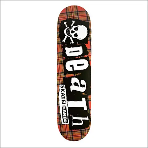 Death Skateboards Death Tartan Punk 8 - Death Skateboards deck