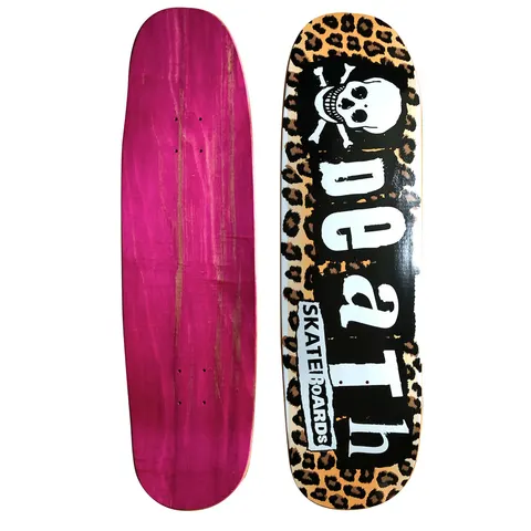 Death Skateboards Death Leopard Punk Hybrid Shaped - Death Skateboards deck