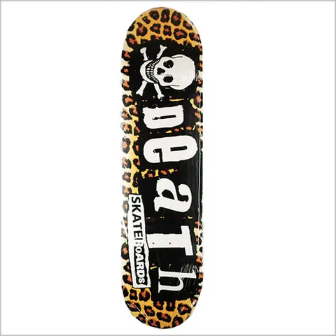 Death Skateboards Death Leopard Punk 8 - Death Skateboards deck