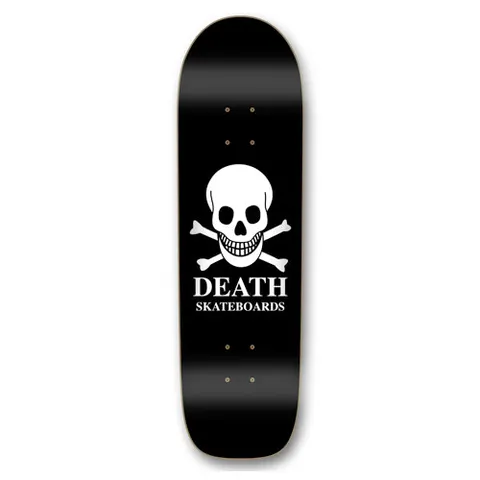 Death Skateboards Death OG Black Skull Long Nose Pool - Death Skateboards deck