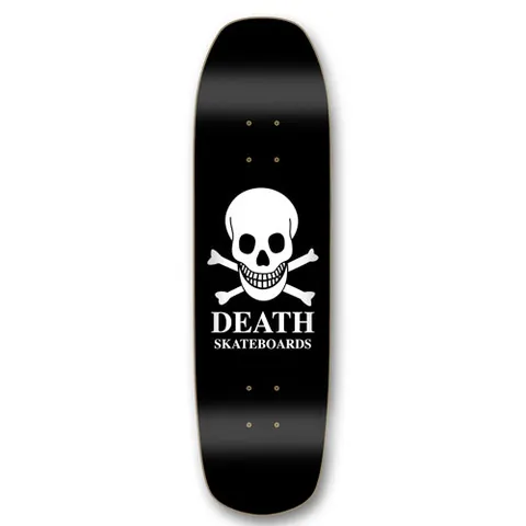 Death Skateboards Death OG Black Skull Square Nose 9 Pool - Death Skateboards deck