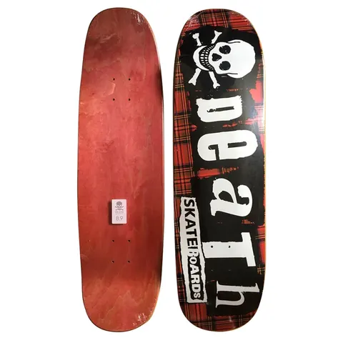 Death Skateboards Death Tartan Punk Hybrid Shaped - Death Skateboards deck