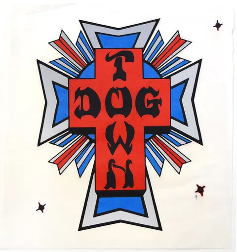 Dogtown Surfboard Laminate Sheet Cross Logo deck