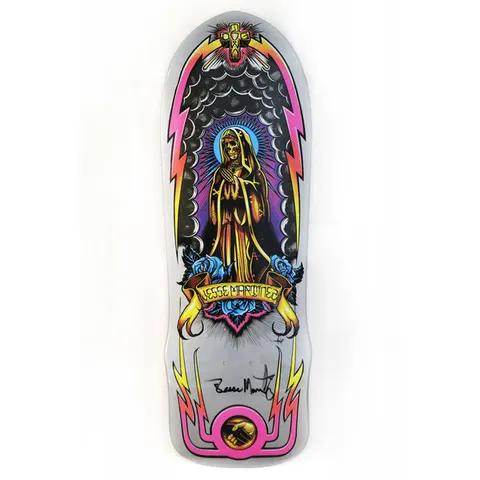 Dogtown Limited SIgned Dogtown Jesse Martinez Silver Metallic Guadalupe Handshake 1987 10 x deck